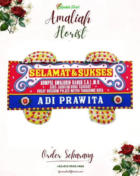 Papan Bunga Ucapan Selamat Karangpakis